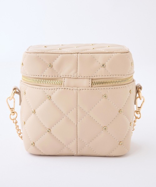 one after another NICE CLAUP(ワンアフターアナザーナイスクラップ)の「キルティングバニティショルダーバッグ/WEB限定アイテム(ショルダーバッグ・レディース・ブラック系その他/アイボリー系/ブラック/アイボリー/ブラック系その他2/ピンク/ベージュ・FREE)」の8枚目の写真