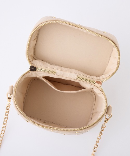 one after another NICE CLAUP(ワンアフターアナザーナイスクラップ)の「キルティングバニティショルダーバッグ/WEB限定アイテム(ショルダーバッグ・レディース・ブラック系その他/アイボリー系/ブラック/アイボリー/ブラック系その他2/ピンク/ベージュ・FREE)」の11枚目の写真