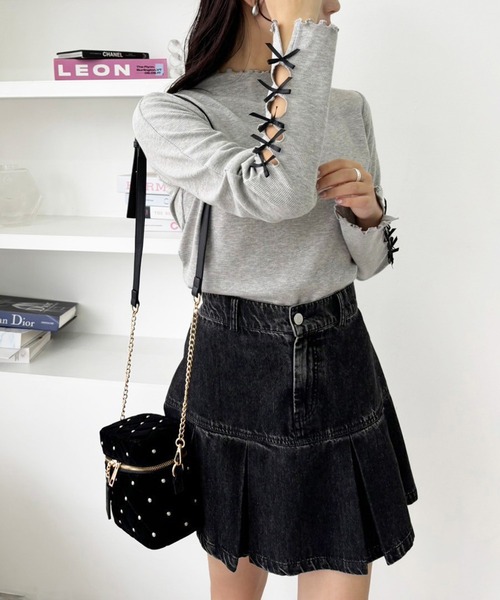 one after another NICE CLAUP(ワンアフターアナザーナイスクラップ)の「キルティングバニティショルダーバッグ/WEB限定アイテム(ショルダーバッグ・レディース・ブラック系その他/アイボリー系/ブラック/アイボリー/ブラック系その他2/ピンク/ベージュ・FREE)」の19枚目の写真