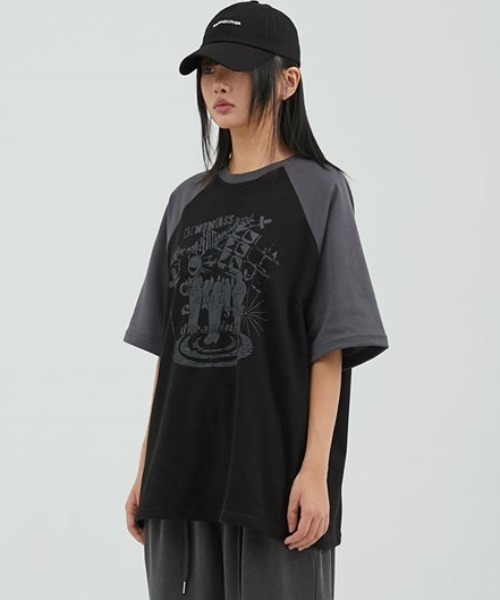 ACOVER(オコボ)の「A'GEM/9 × .kom 『ACOVER/オコボ』 Dreaming Raglan Oversized Fit Short Sleeve T-shirt/ドリーミング ラグラン TEE(Tシャツ/カットソー・メンズ・ライトグレー/アイボリー/ブラック/グレー/チャコールグレー・FREE)」の20枚目の写真