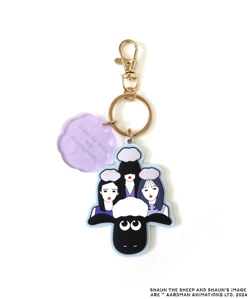 【未開封】羊文学 キーホルダー スクラッチB賞 ひつじのショーン（ヒツジノショーン）の「【公式】羊文学