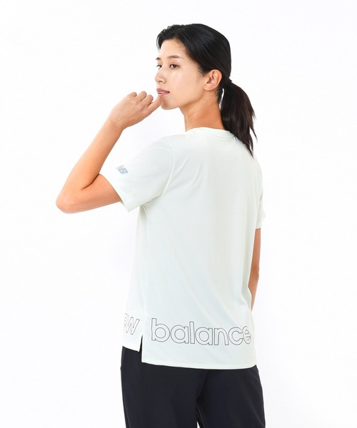 NEW BALANCE（ニューバランス）の「Seasonal グラフィックランショートスリーブTシャツ（Tシャツ/カットソー・レディース・ミント/ライトパープル・SMALL/MEDIUM/LARGE/X-LARGE）」の4枚目の写真