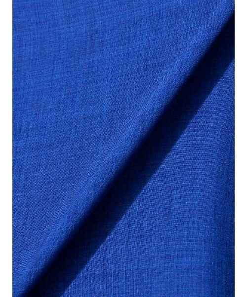 Perfect Suit FActory(パーフェクトスーツファクトリー)の「麻調オーバーシャツ ホワイト/イエロー/ブルー(シャツ/ブラウス・レディース・オフホワイト/イエロー/ブルー・M/L)」の6枚目の写真