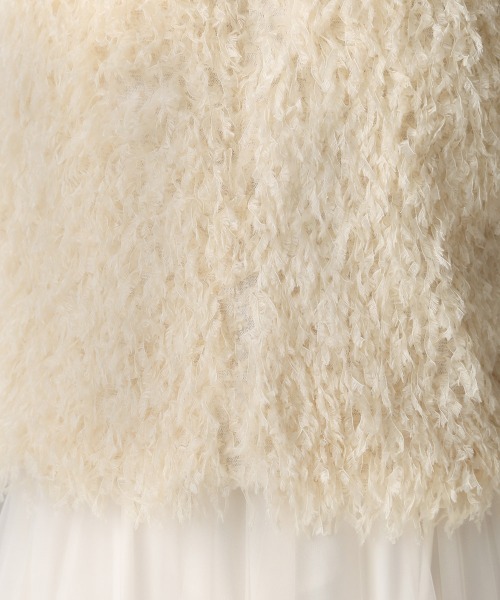 Bab（バブ）の「フリンジ2WAYベスト（ベスト・レディース・アイボリー/ブラック・FREE）」の16枚目の写真