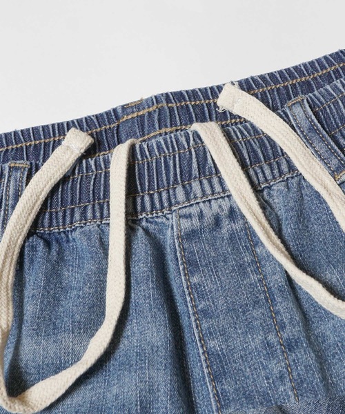 coca（coca）（コカ）の「軽量サマーデニム ウエストゴムテーパードパンツ（デニムパンツ・メンズ・ライトブルー/インディゴブルー・M/L/XL）」の12枚目の写真