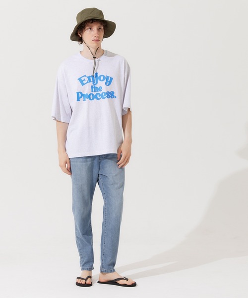 coca（coca）（コカ）の「軽量サマーデニム ウエストゴムテーパードパンツ（デニムパンツ・メンズ・ライトブルー/インディゴブルー・M/L/XL）」の3枚目の写真