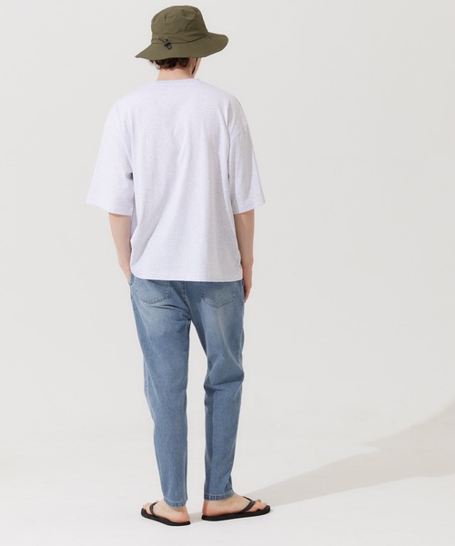 coca（coca）（コカ）の「軽量サマーデニム ウエストゴムテーパードパンツ（デニムパンツ・メンズ・ライトブルー/インディゴブルー・M/L/XL）」の6枚目の写真