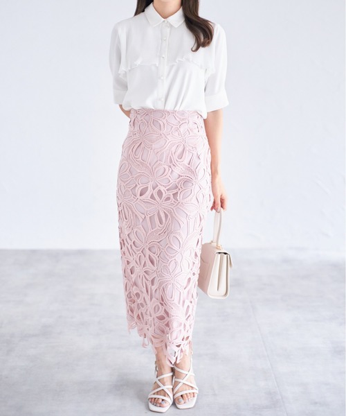 tocco closet（トッコ　クローゼット）の「【ZOZO限定】シフォンプリーツブラウス（シャツ/ブラウス・レディース・オフホワイト/ブラック/オレンジ・M）」の11枚目の写真