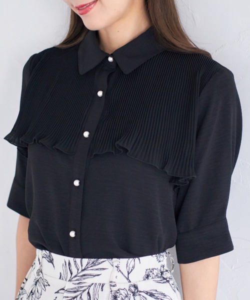 tocco closet（トッコ　クローゼット）の「【ZOZO限定】シフォンプリーツブラウス（シャツ/ブラウス・レディース・オフホワイト/ブラック/オレンジ・M）」の19枚目の写真