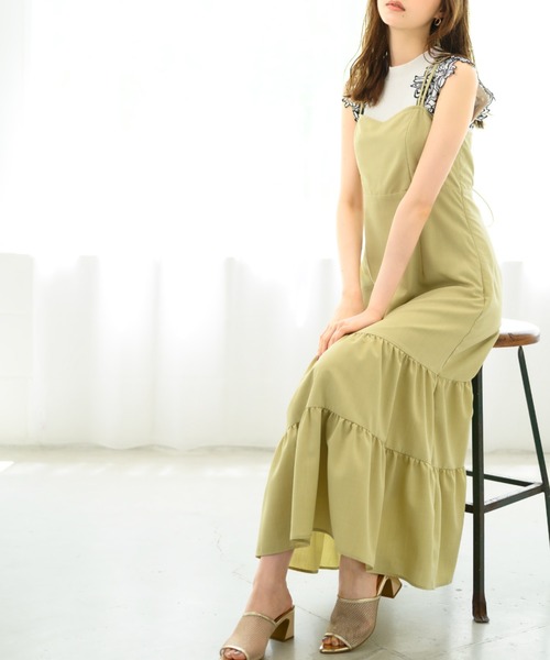 MISCH MASCH(ミッシュマッシュ)の「レースフレンチスリーブニット/MM438301(ニット/セーター・レディース・ホワイト/ベージュ/ブラック・フリ-)」の6枚目の写真