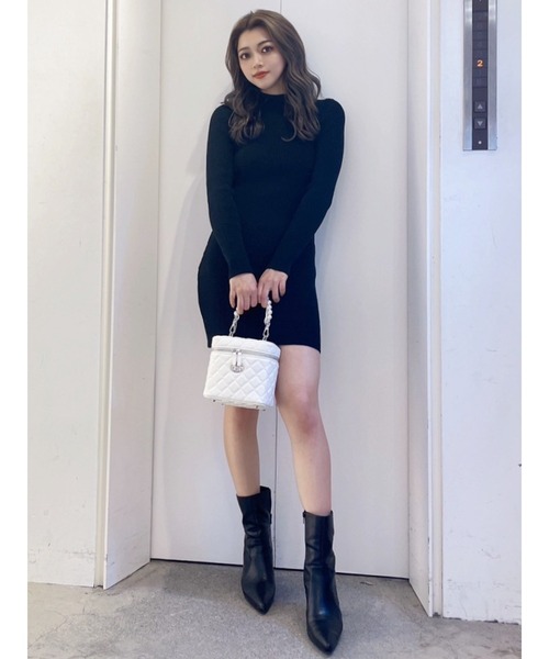 GYDA（ジェイダ）の「【ZOZO限定】ボトルネックリブニットワンピース（ワンピース・レディース・ブラック/その他1・FREE）」の18枚目の写真