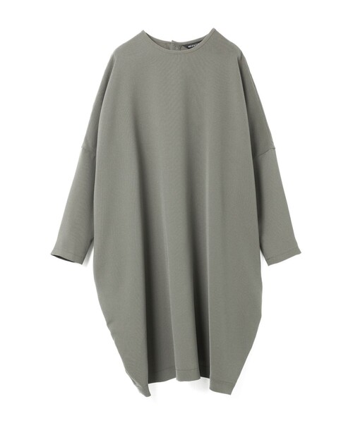 mizuiroind(ミズイロインド)の「mizuiro ind コクーンワイドワンピース(ワンピース・レディース・ベージュ/ネイビー/ブラック/チャコールグレー/グレー/カーキ・FREE)」の5枚目の写真