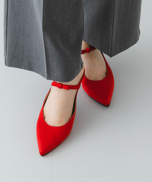 RODE SKO（ロデスコ）の「『MADE IN JAPAN』プチリボンミュール（パンプス・レディース・レッド/ブラック・38/37）」の5枚目の写真