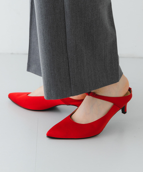 RODE SKO（ロデスコ）の「『MADE IN JAPAN』プチリボンミュール（パンプス・レディース・レッド/ブラック・38/37）」の7枚目の写真