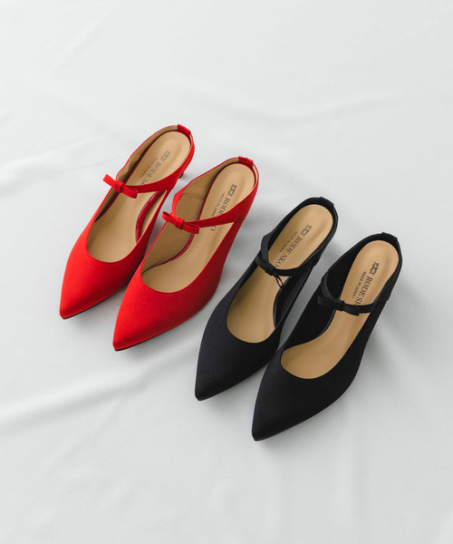 RODE SKO（ロデスコ）の「『MADE IN JAPAN』プチリボンミュール（パンプス・レディース・レッド/ブラック・38/37）」の12枚目の写真