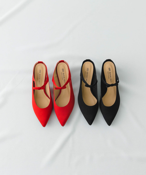 RODE SKO（ロデスコ）の「『MADE IN JAPAN』プチリボンミュール（パンプス・レディース・レッド/ブラック・38/37）」の13枚目の写真