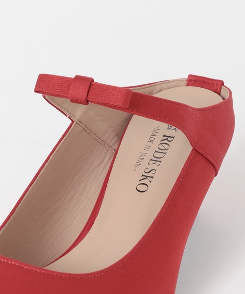 RODE SKO（ロデスコ）の「『MADE IN JAPAN』プチリボンミュール（パンプス・レディース・レッド/ブラック・38/37）」の20枚目の写真