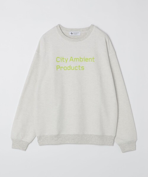 City Ambient Products(シティアンビエントプロダクツ)の「City Ambient Products: ロゴ プリント リバース スウェット(スウェット・メンズ・ナチュラル/ヘザーグレー/オートミール/ブラック・SMALL/LARGE/MEDIUM)」の4枚目の写真