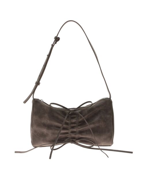 EMODA（エモダ）の「ギャザーリボンショルダーバッグ（ショルダーバッグ・レディース・レッド/グレー/ブラック/ブラウン・FREE）」の3枚目の写真