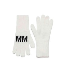 MM6 Maison Margiela(エムエムシックス メゾン マルジェラ)のMM6 Maison Margiela(エムエムシックス メゾン マルジェラ)Kids & Junior ウールブレンドブランドロゴグローブ手袋(手袋)