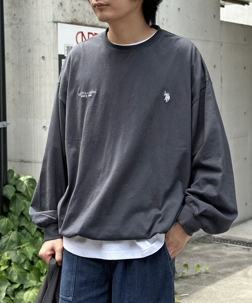 U.S. POLO ASSN.(ユーエスポロアッスン)の「【U.S. POLO ASSN.】バルーンロンT(Tシャツ/カットソー・レディース・ホワイト/ネイビー/グレー/チャコールグレー・MEDIUM/LARGE)」の2枚目の写真