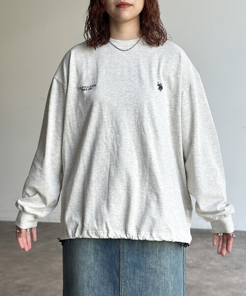 U.S. POLO ASSN.(ユーエスポロアッスン)の「【U.S. POLO ASSN.】バルーンロンT(Tシャツ/カットソー・レディース・ホワイト/ネイビー/グレー/チャコールグレー・MEDIUM/LARGE)」の5枚目の写真