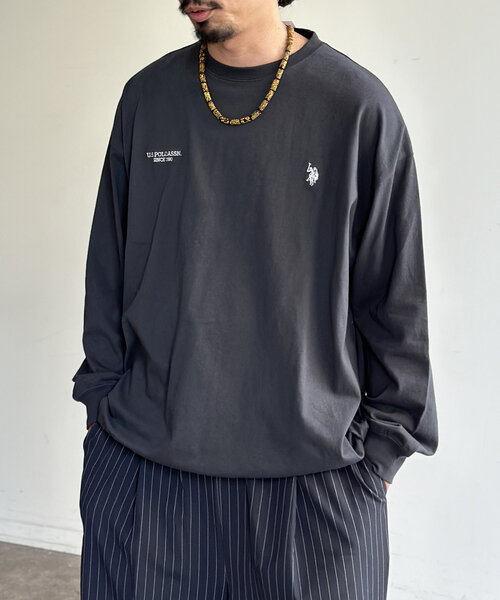 U.S. POLO ASSN.(ユーエスポロアッスン)の「【U.S. POLO ASSN.】バルーンロンT(Tシャツ/カットソー・レディース・ホワイト/ネイビー/グレー/チャコールグレー・MEDIUM/LARGE)」の11枚目の写真