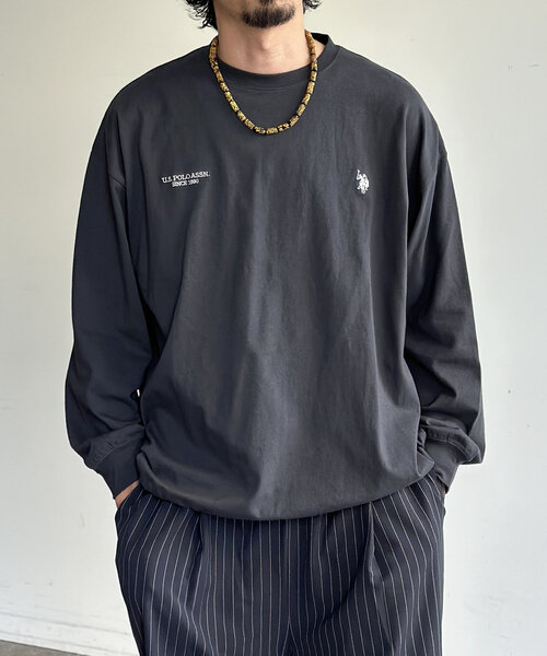 U.S. POLO ASSN.(ユーエスポロアッスン)の「【U.S. POLO ASSN.】バルーンロンT(Tシャツ/カットソー・レディース・ホワイト/ネイビー/グレー/チャコールグレー・MEDIUM/LARGE)」の12枚目の写真