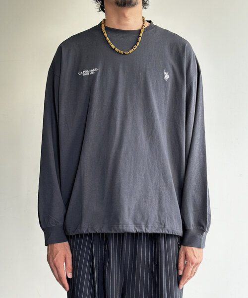 U.S. POLO ASSN.(ユーエスポロアッスン)の「【U.S. POLO ASSN.】バルーンロンT(Tシャツ/カットソー・レディース・ホワイト/ネイビー/グレー/チャコールグレー・MEDIUM/LARGE)」の16枚目の写真