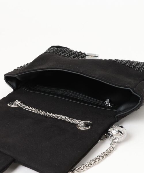 florist（フローリスト）の「ラインストーンフラップショルダーバッグ（クラッチバッグ・レディース・ブラック/シルバー/カラフル・FREE）」の16枚目の写真