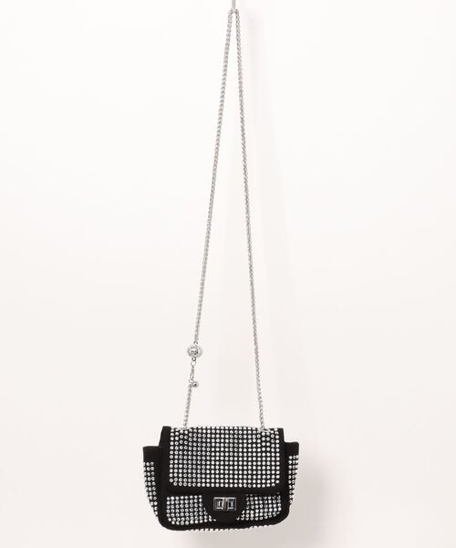 florist（フローリスト）の「ラインストーンフラップショルダーバッグ（クラッチバッグ・レディース・ブラック/シルバー/カラフル・FREE）」の19枚目の写真