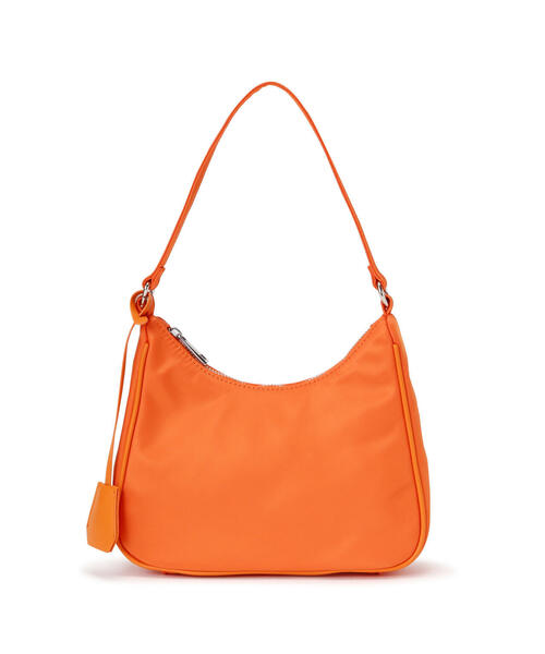 N.（N. Natural Beauty Basic）（エヌエヌナチュラルビューティーベーシック）の「◆サテンミニバッグ（ハンドバッグ・レディース・ブラック/オレンジ・ﾌﾘ-）」の7枚目の写真