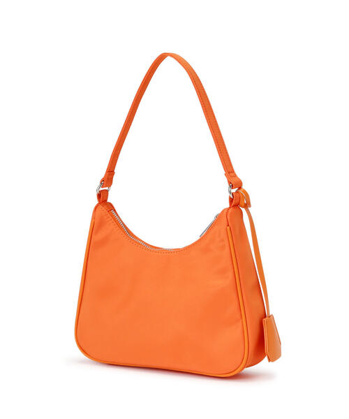 N.（N. Natural Beauty Basic）（エヌエヌナチュラルビューティーベーシック）の「◆サテンミニバッグ（ハンドバッグ・レディース・ブラック/オレンジ・ﾌﾘ-）」の8枚目の写真