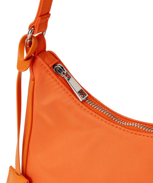 N.（N. Natural Beauty Basic）（エヌエヌナチュラルビューティーベーシック）の「◆サテンミニバッグ（ハンドバッグ・レディース・ブラック/オレンジ・ﾌﾘ-）」の10枚目の写真