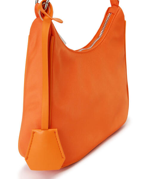 N.（N. Natural Beauty Basic）（エヌエヌナチュラルビューティーベーシック）の「◆サテンミニバッグ（ハンドバッグ・レディース・ブラック/オレンジ・ﾌﾘ-）」の11枚目の写真