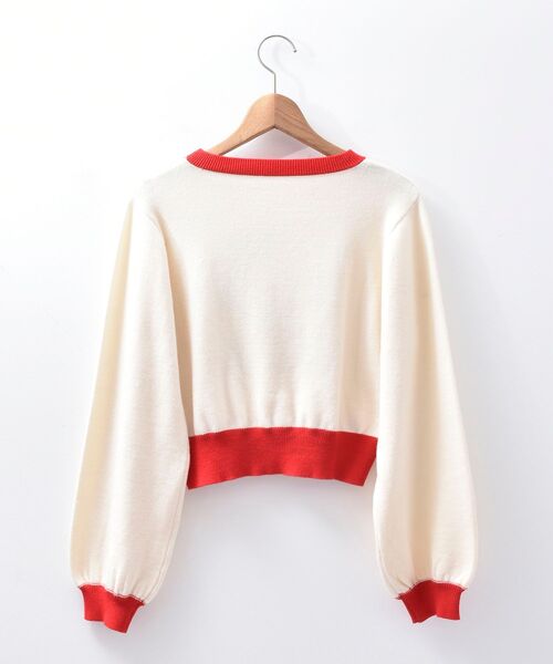 MAJESTIC LEGON(マジェスティックレゴン)の「ハローキティ バイカラーニット(ニット/セーター・レディース・ホワイト系その他2・MEDIUM)」の6枚目の写真