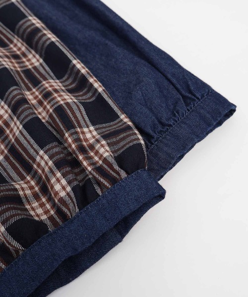 【セール】【L～6L 大きいサイズ】バンドカラーブロントピンタックワンピース（ワンピース）｜MB mint breeze（エムビーミントブリーズ）