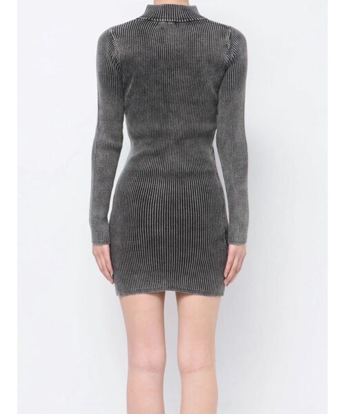 GYDA（ジェイダ）の「ブリーチハーフZIP long sleeveニットワンピース（ワンピース・レディース・ネイビー/ブラック/ベージュ・FREE）」の22枚目の写真