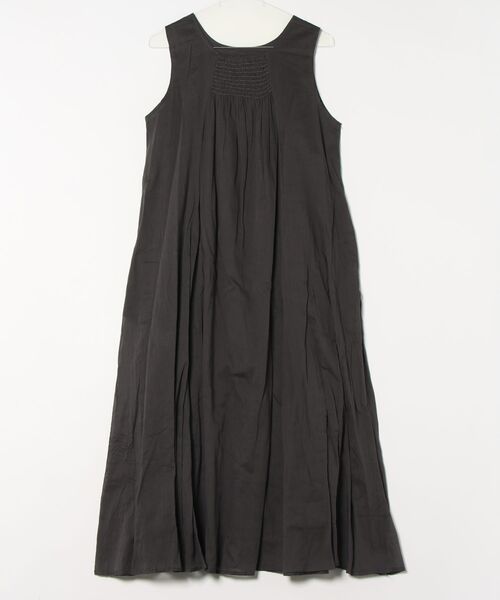 INTERPLANET(インタープラネット)の「綿ボイル2WAYエアリーフレアーワンピース(ワンピース・レディース・カーキ/チャコールグレー/イエロー/グリーン・FREE)」の5枚目の写真