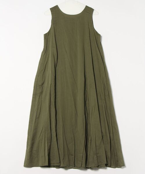 INTERPLANET(インタープラネット)の「綿ボイル2WAYエアリーフレアーワンピース(ワンピース・レディース・カーキ/チャコールグレー/イエロー/グリーン・FREE)」の7枚目の写真