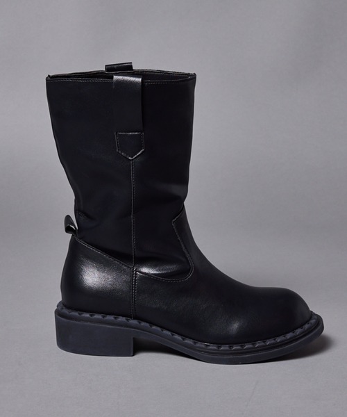 manana suerte（マニャーナスエルテ）の「ミドルブーツ（ブーツ・レディース・ブラック・SMALL/MEDIUM/LARGE）」の2枚目の写真