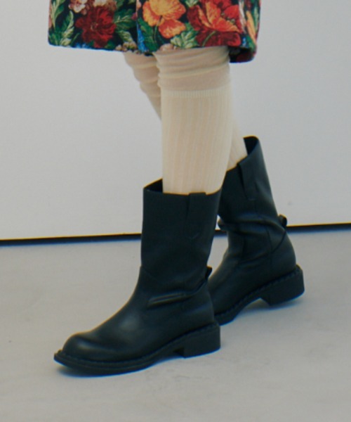 manana suerte（マニャーナスエルテ）の「ミドルブーツ（ブーツ・レディース・ブラック・SMALL/MEDIUM/LARGE）」の6枚目の写真