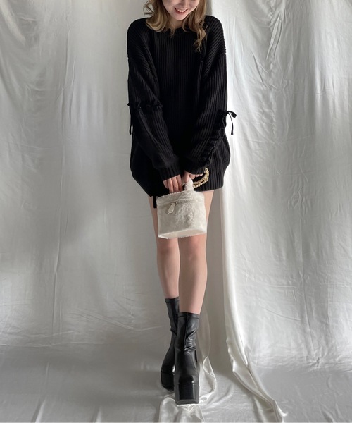 one wayザッカ(ワンウェイザッカ)の「バニティファーバッグ(ショルダーバッグ・レディース・ブルー/アイボリー/ピンク・FREE)」の13枚目の写真