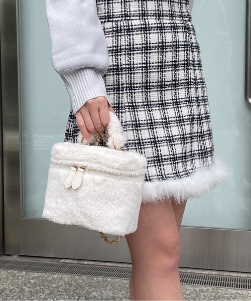 one wayザッカ(ワンウェイザッカ)の「バニティファーバッグ(ショルダーバッグ・レディース・ブルー/アイボリー/ピンク・FREE)」の11枚目の写真