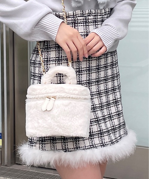 one wayザッカ(ワンウェイザッカ)の「バニティファーバッグ(ショルダーバッグ・レディース・ブルー/アイボリー/ピンク・FREE)」の10枚目の写真