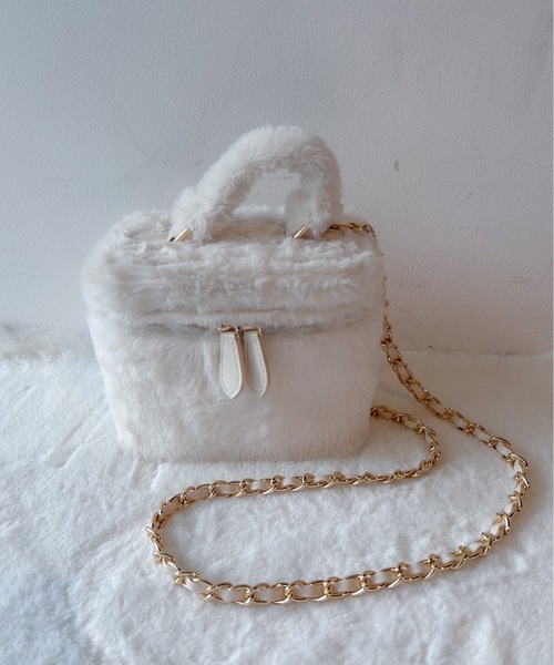 one wayザッカ(ワンウェイザッカ)の「バニティファーバッグ(ショルダーバッグ・レディース・ブルー/アイボリー/ピンク・FREE)」の14枚目の写真