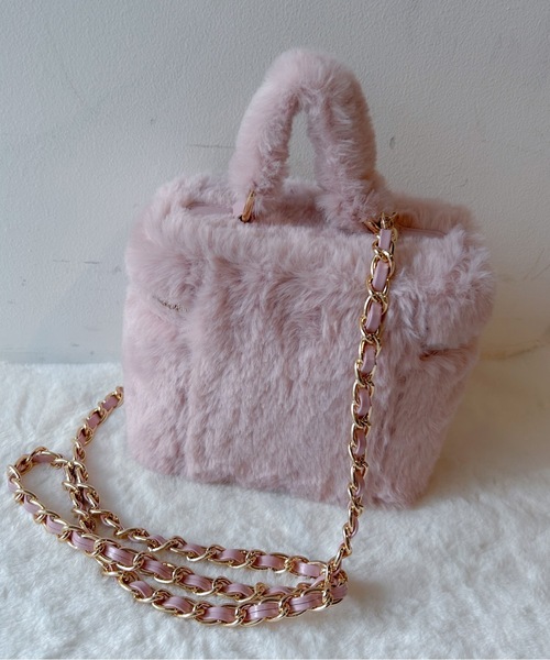 one wayザッカ(ワンウェイザッカ)の「バニティファーバッグ(ショルダーバッグ・レディース・ブルー/アイボリー/ピンク・FREE)」の19枚目の写真