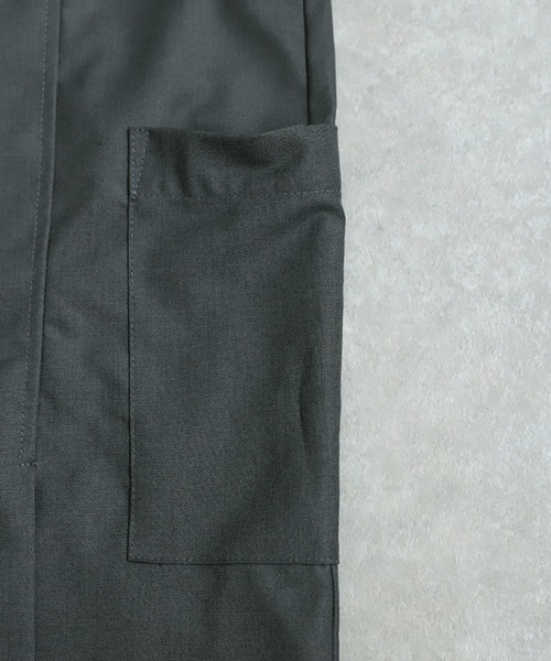 antiqua(アンティカ)の「アシメプリーツサロペット(サロペット/オーバーオール・レディース・グレー/ブラック・ONESIZE)」の18枚目の写真