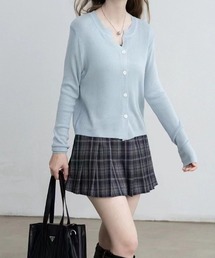 LAC-VERT | チェック柄ミニ丈プリーツスカート(スカート)