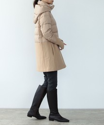 HERNO ウールドッキングダウンコート フーデット 黒 40